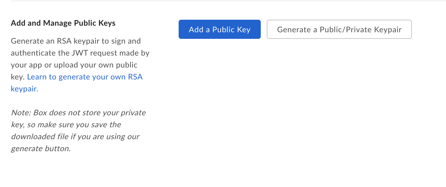 [Add Public Key (公開キーを追加)] ボタン
